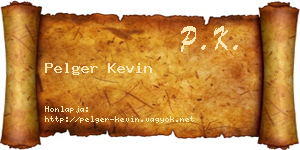 Pelger Kevin névjegykártya